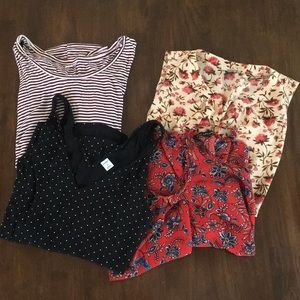Lot of 4 summer tops size M
